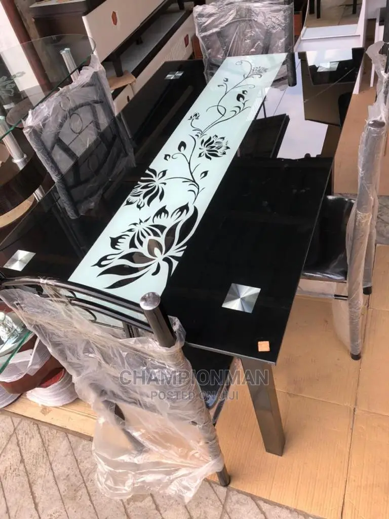 4 Seater Glass Dinning Set