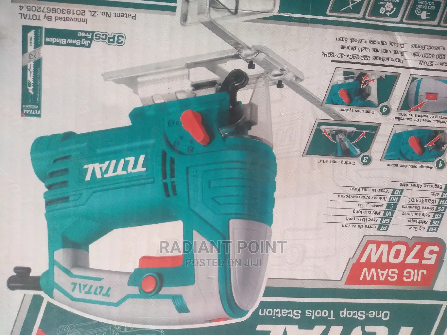 Total Jig Saw 570watts Power