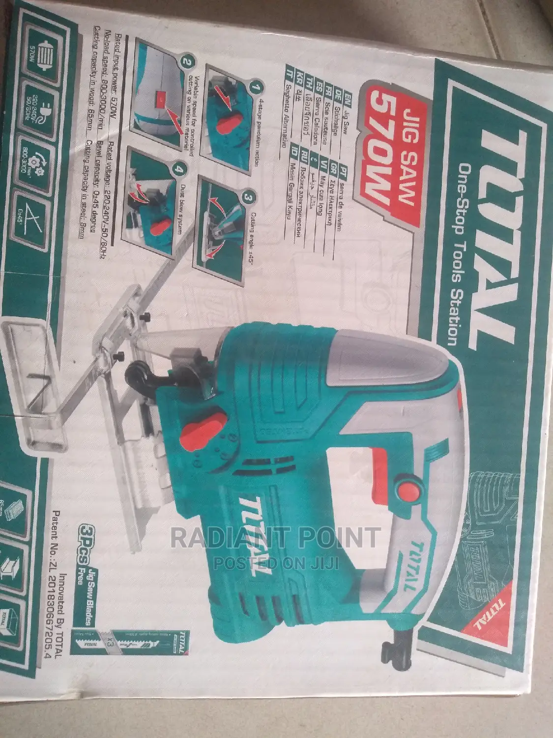 Total Jig Saw 570watts Power