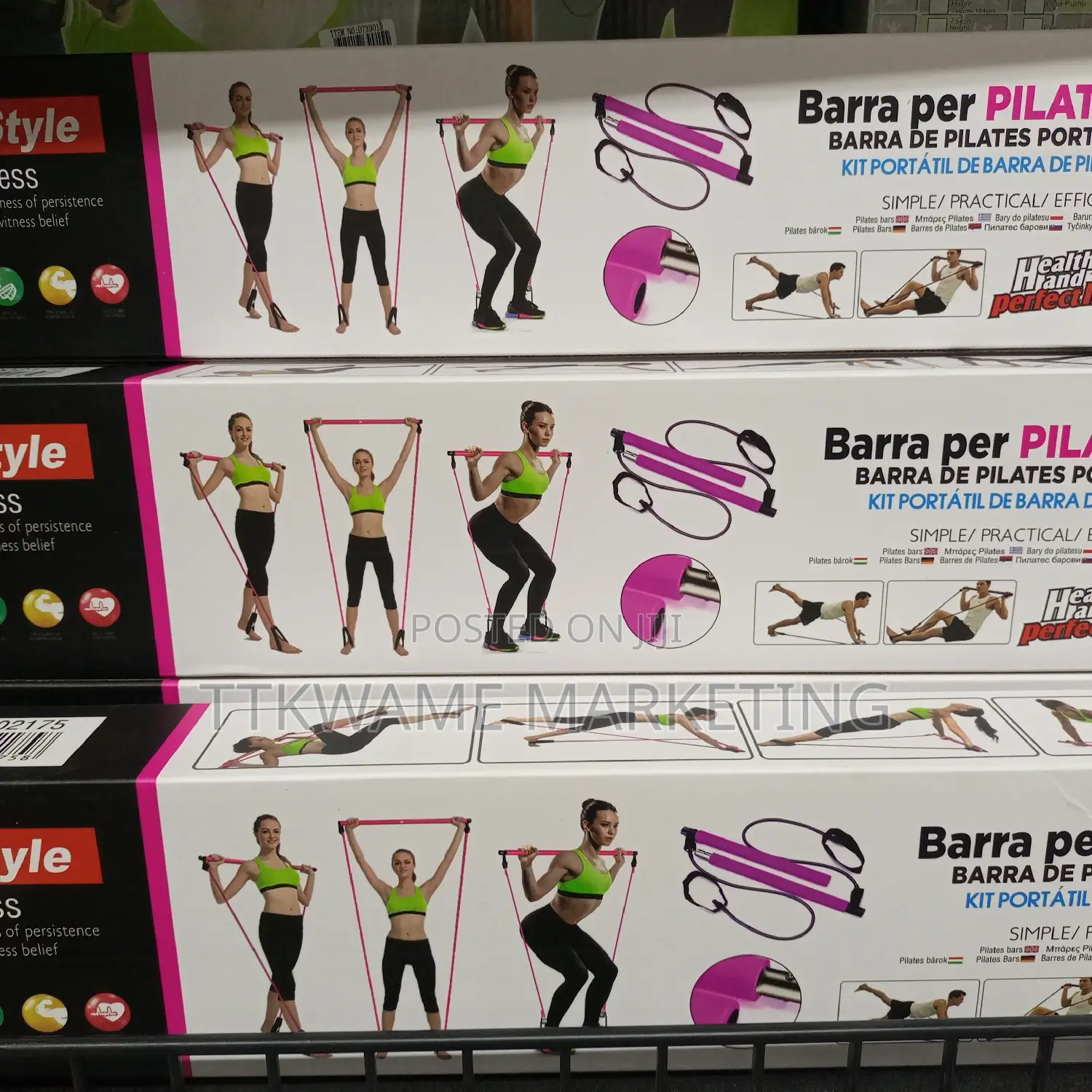 Exercising Barra Per Pilates
