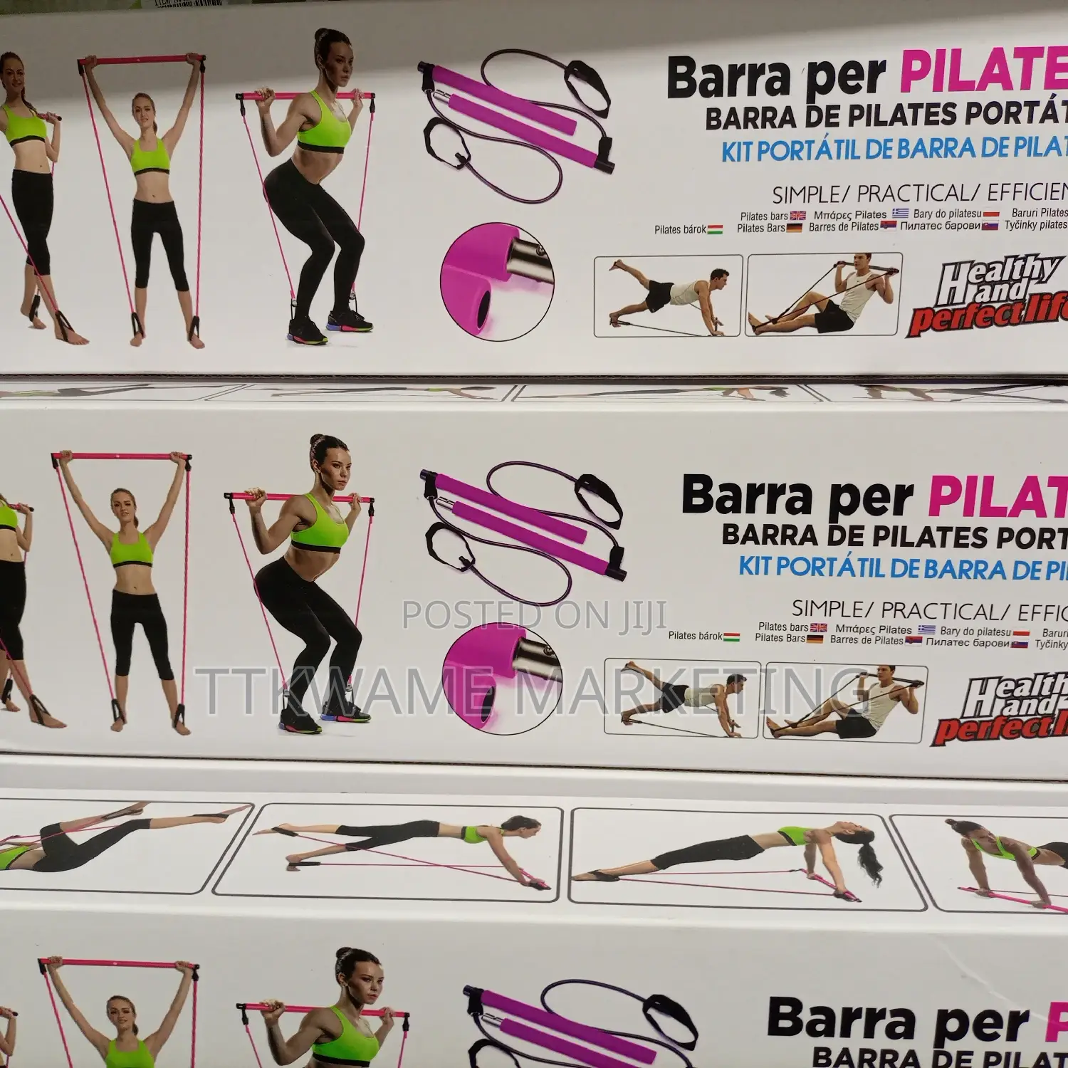 Exercising Barra Per Pilates