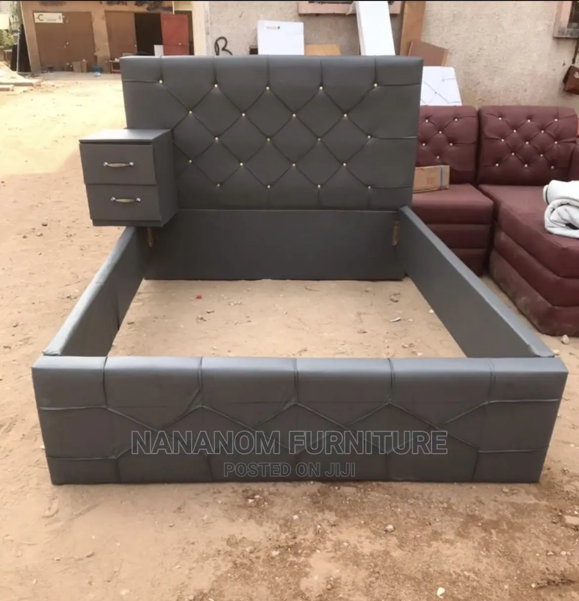 Double Bed With Side Drawer Available
