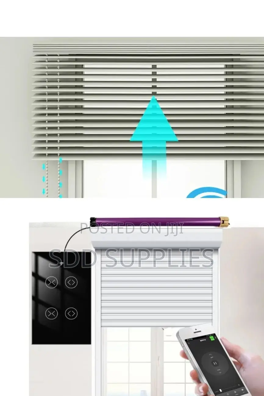 Exclusive Modern Remote Control Curtain Blinds Window