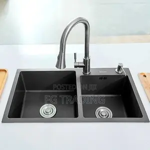 Matte Black Sink - Cabinet Sink - Armless Bowl