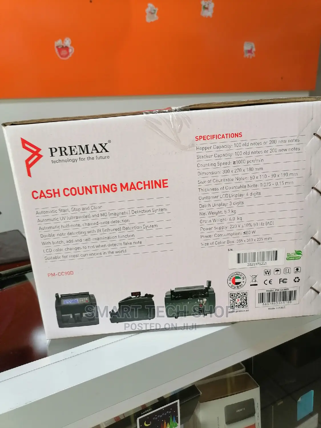 Premax Money Counting Machine With Counterfeit Detection