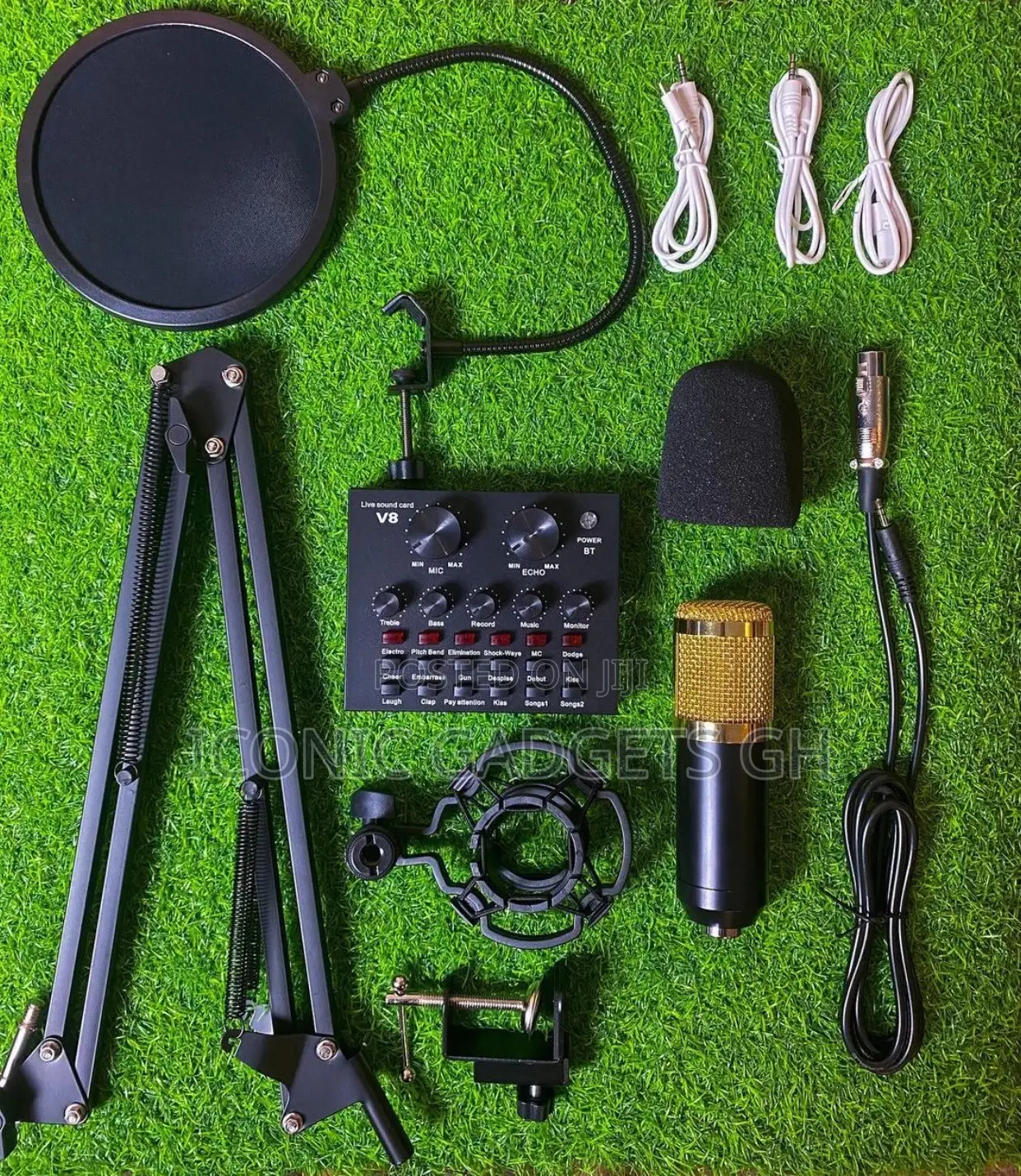 Bm 800 Microphone Set Plus Sound Card Attachment