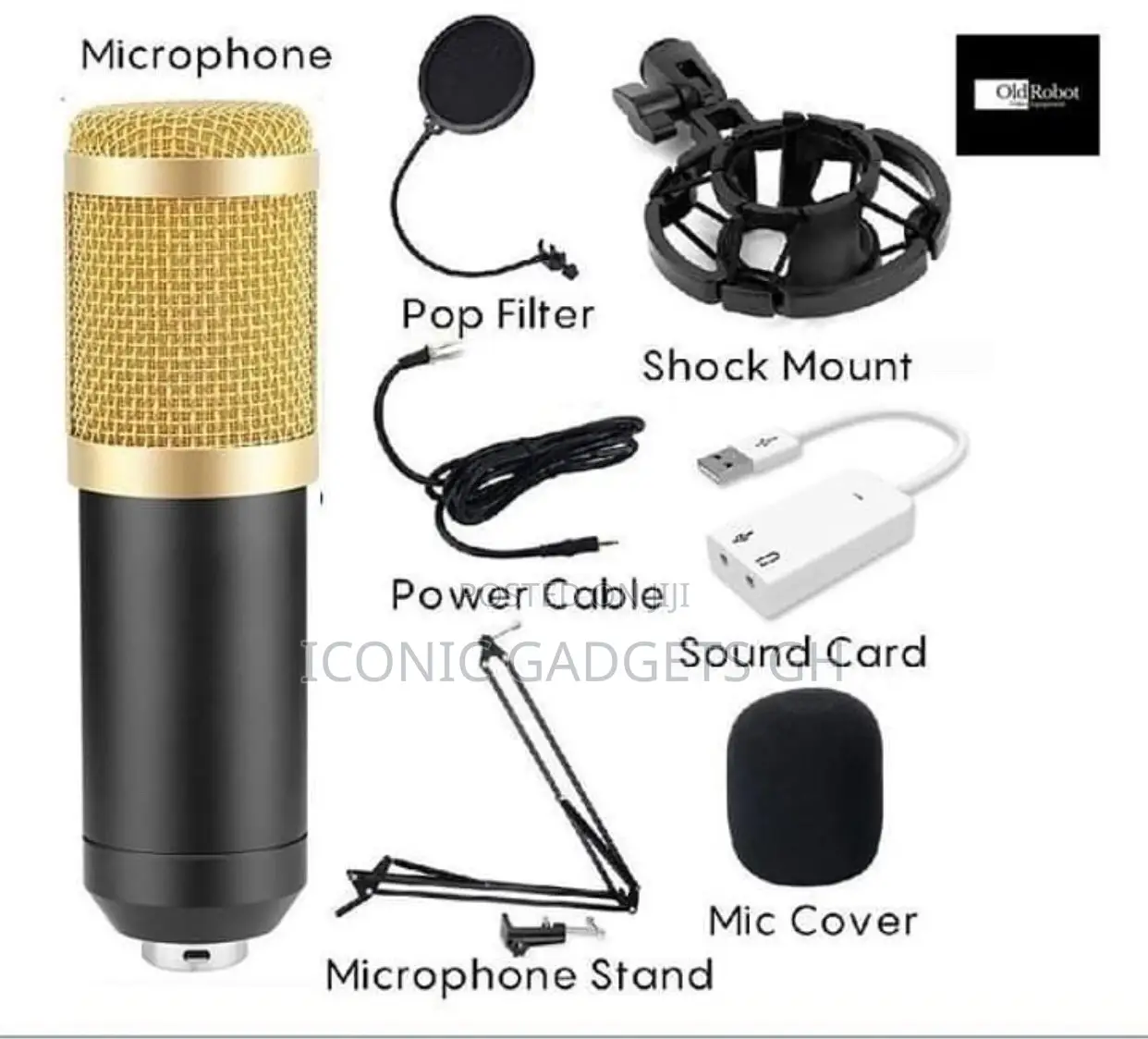 Brand New Bm 800 Professional Condenser Microphone Set.