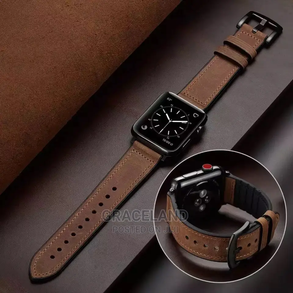 Leather Strap for Apple Watch Band 45mm/41mm 44mm 40mm