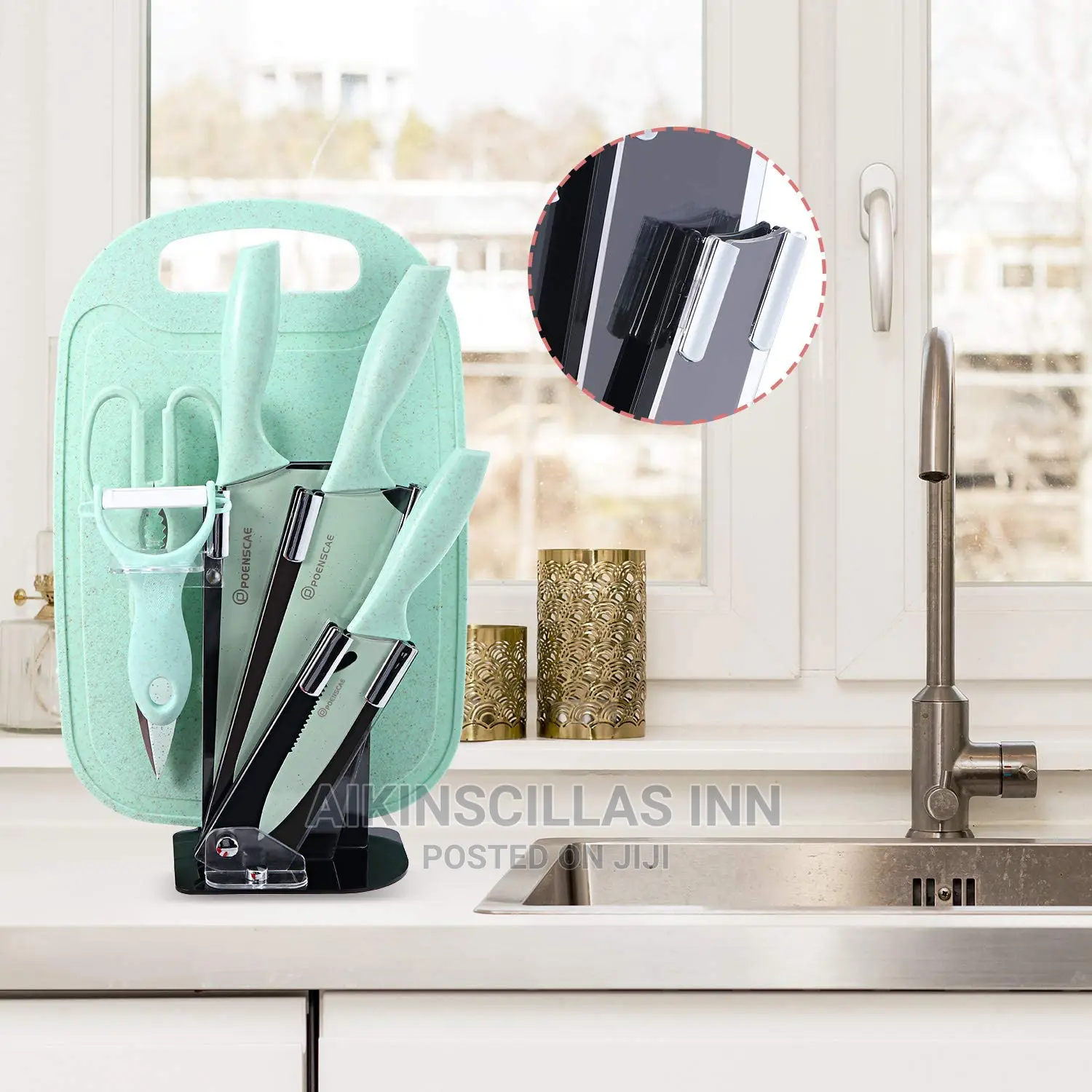 Knife Set With Chopping Board