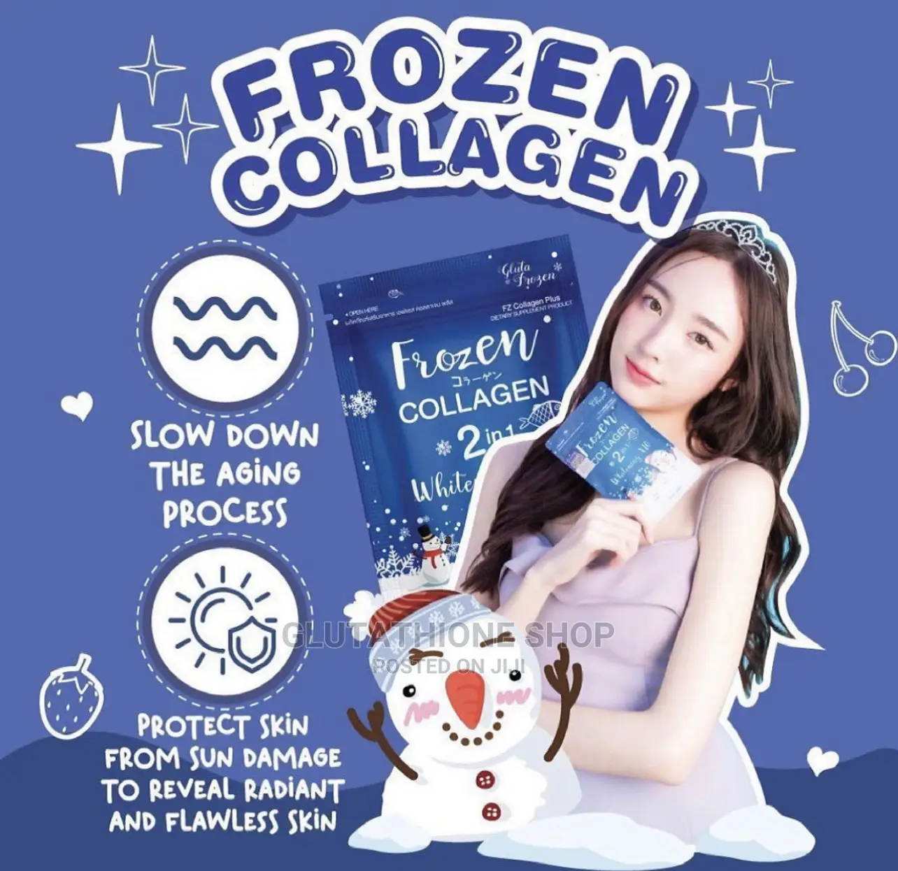 Frozen Plus Collagen Whitening Set Supplement