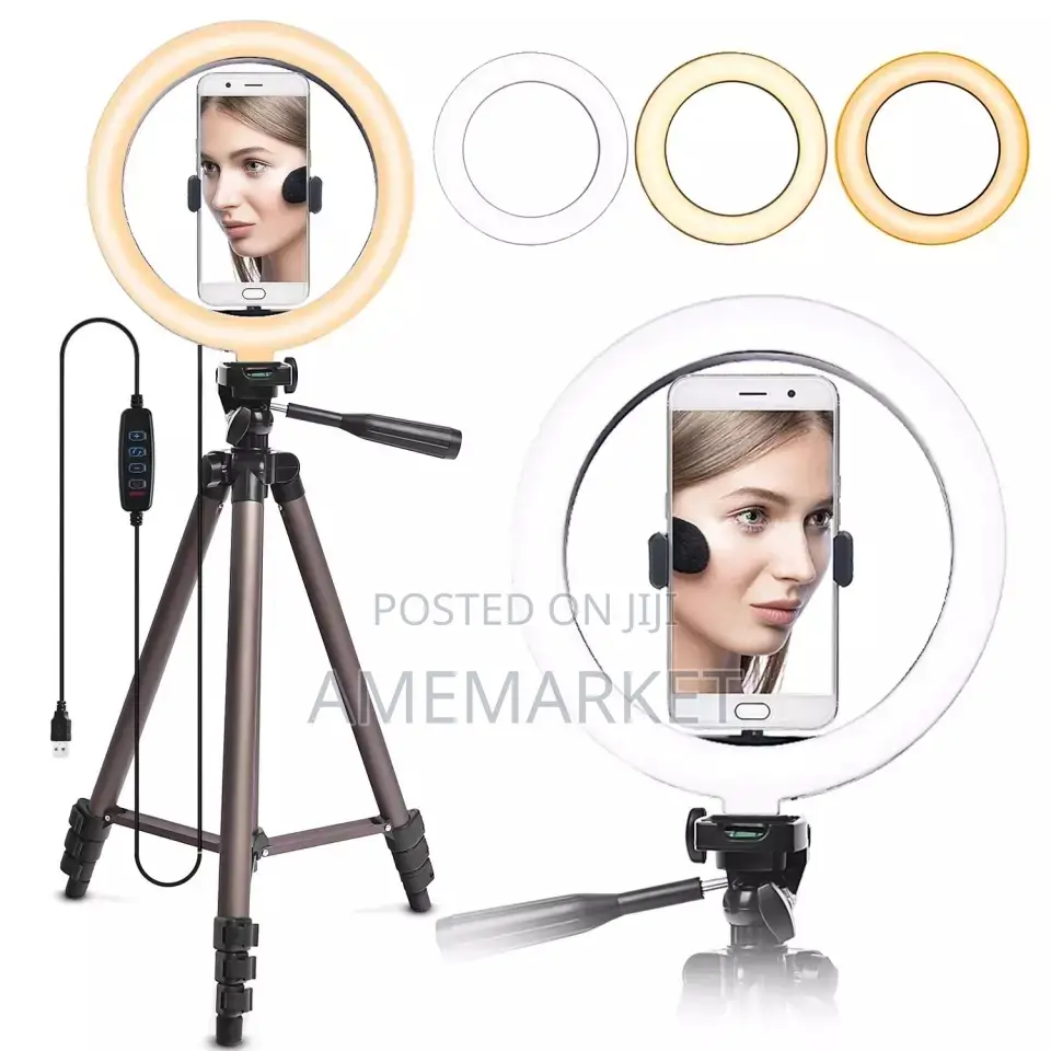 Ring Light + 102cm Tripod Stand. Video Pic