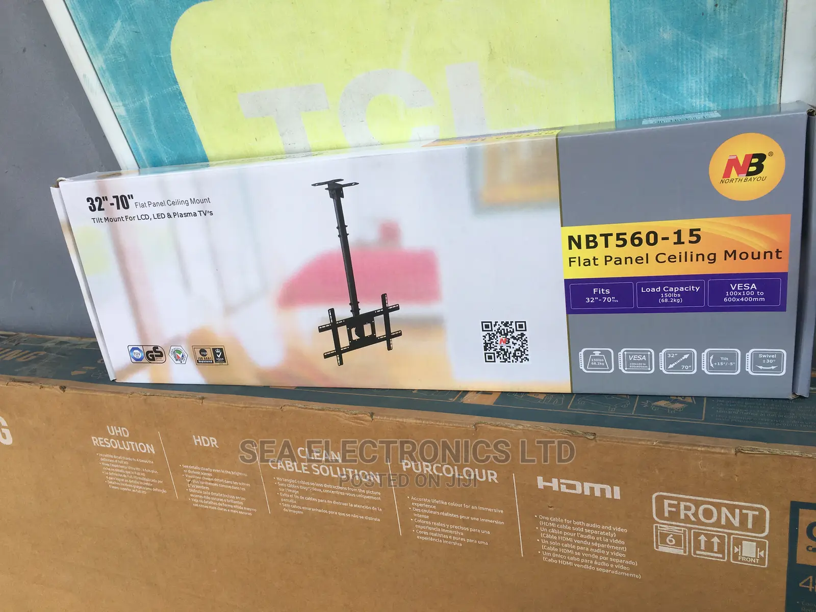 Flat Panel TV Ceiling Mount for 32 " - 70 "