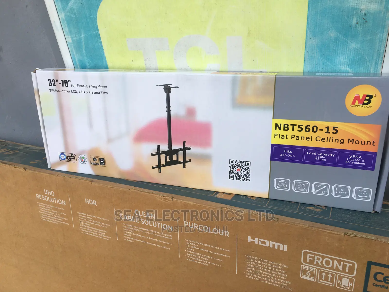 Panel TV Ceiling Mount for 32 " - 70 "