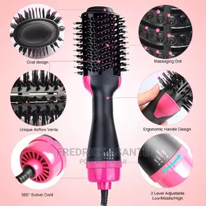 3 in 1 Electric Hot Air Brush One Step Hair Dryer 1000w