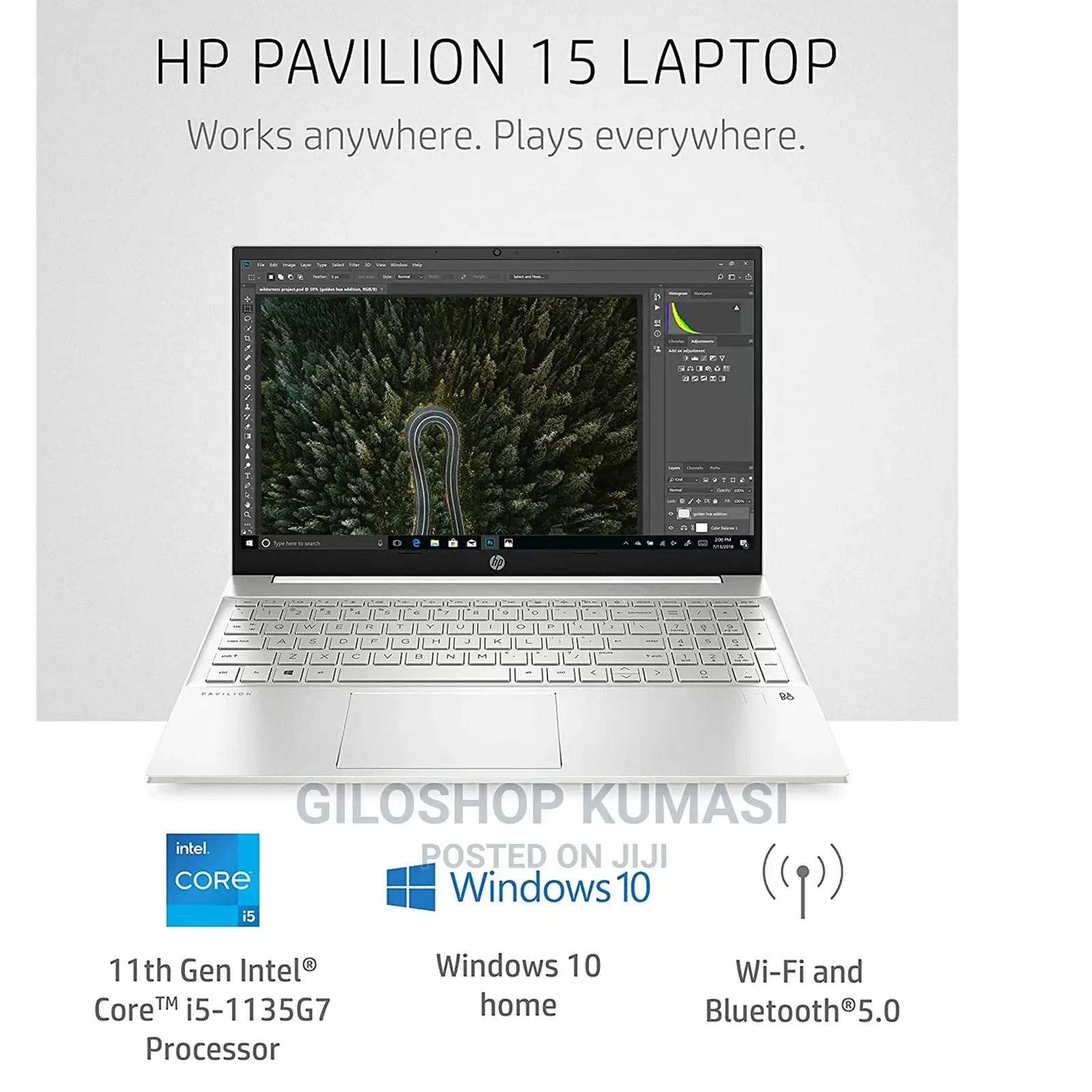 New Laptop HP Pavilion 15 8GB Intel Core i5 SSD 512GB