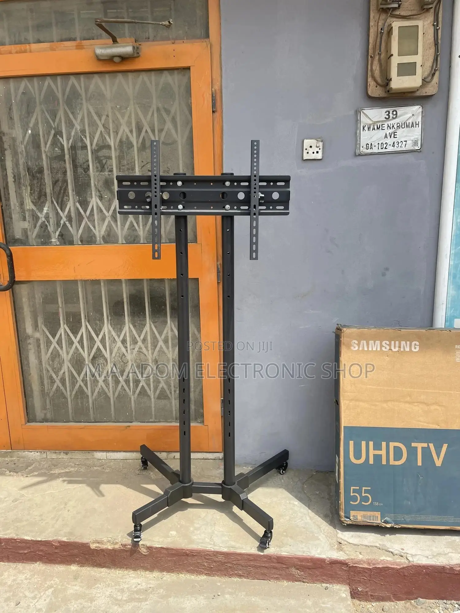  Mobile Tv Stand With Wheels Dvd Shelf 32”-70”