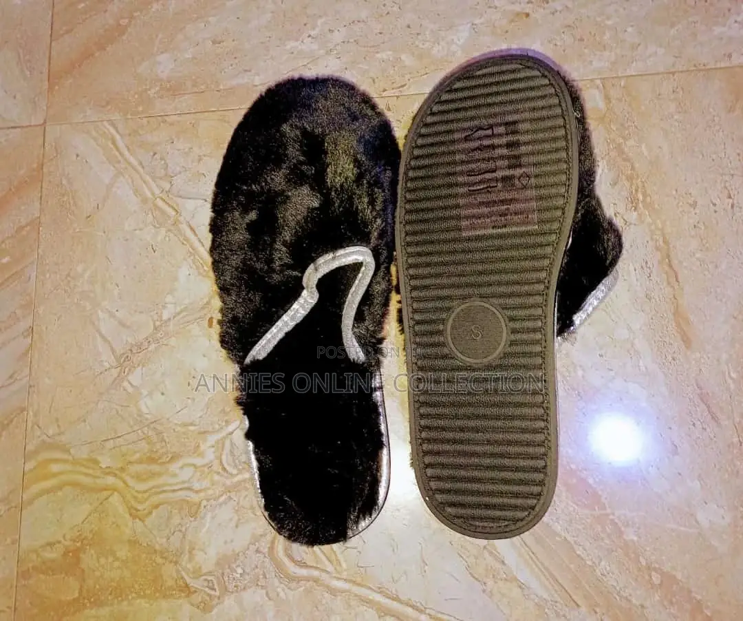 Indoor Fur Half Shoes
