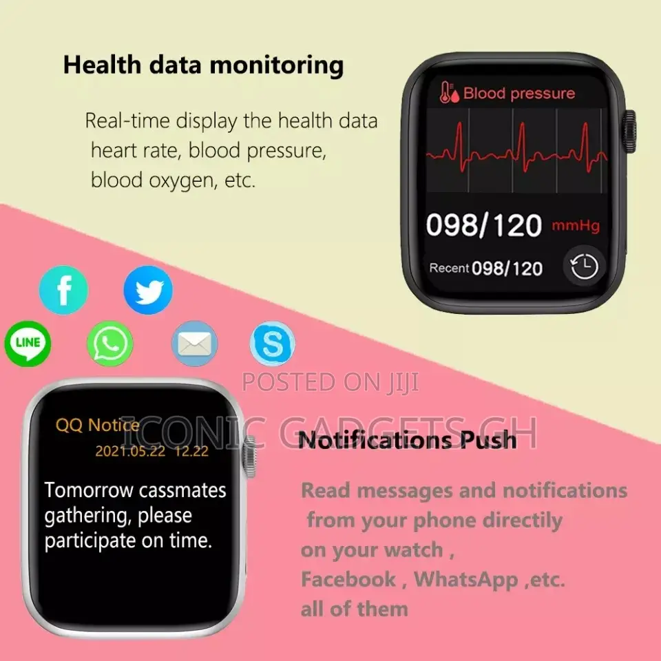 Series 6 Fitpro Split Screen Waterproof Smart Watch in Accra