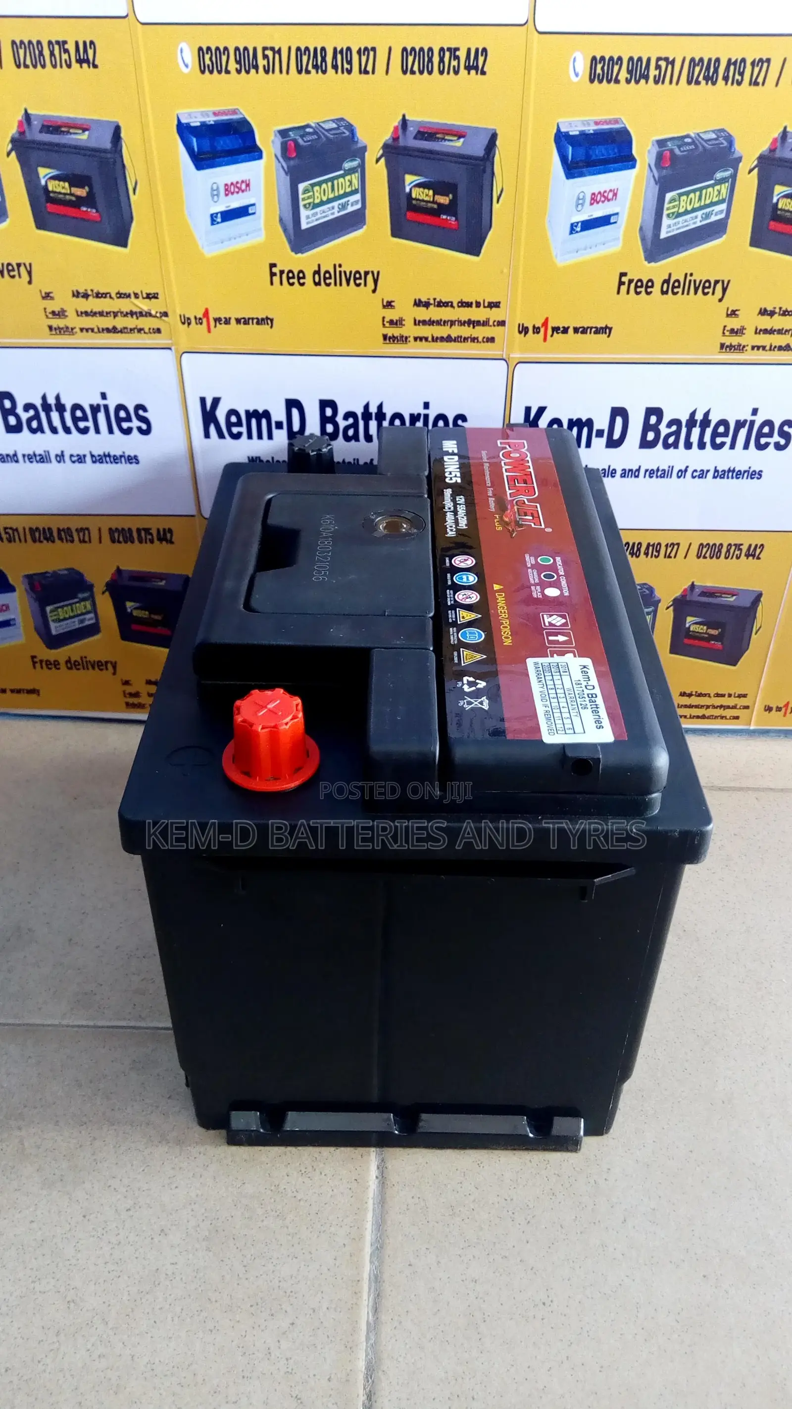 13 Plates Car Battery Jet Power Free Delivery