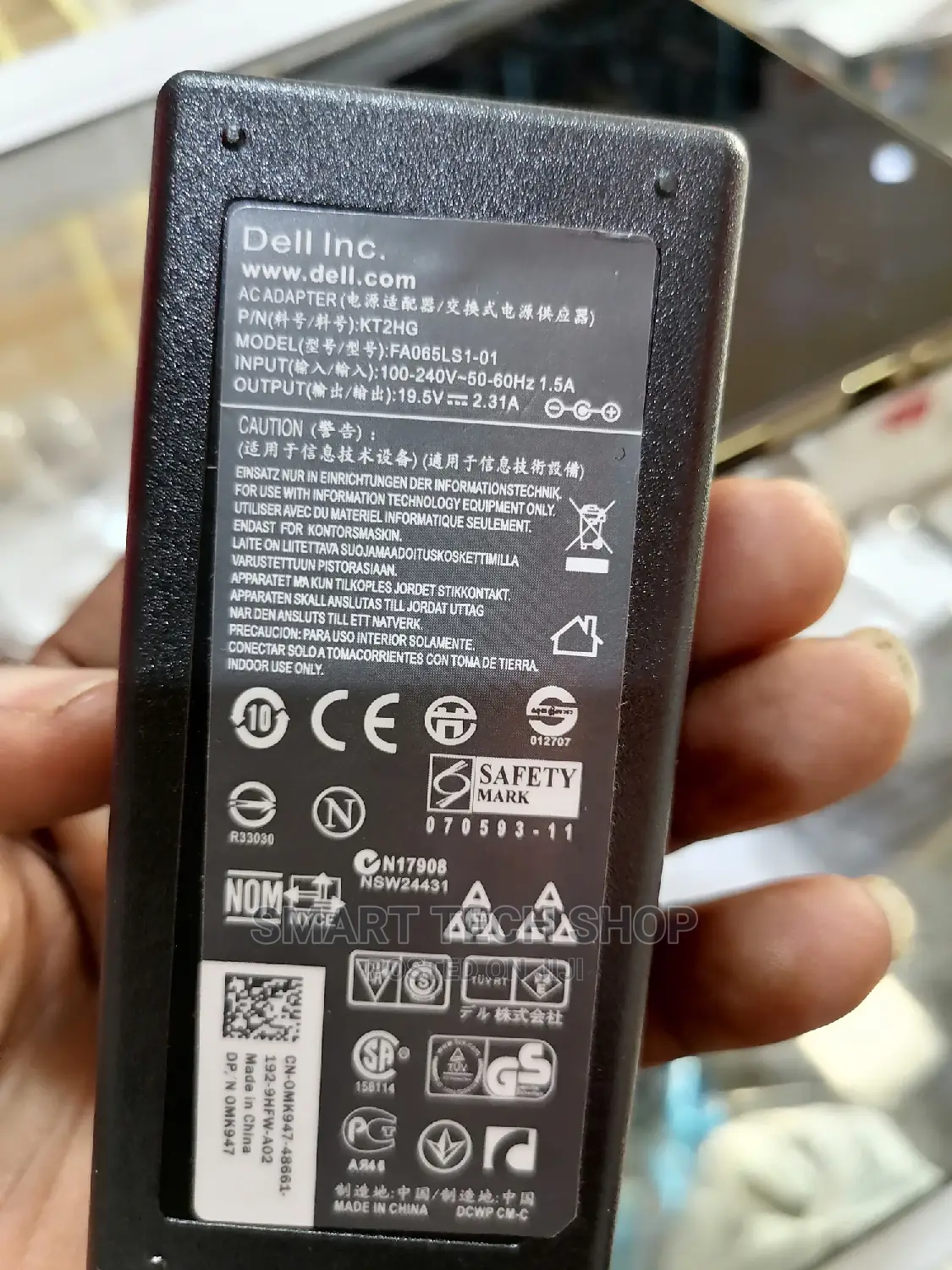 Dell Laptop Charger 19v3.21A For Inspiron, Latitude Big Pin