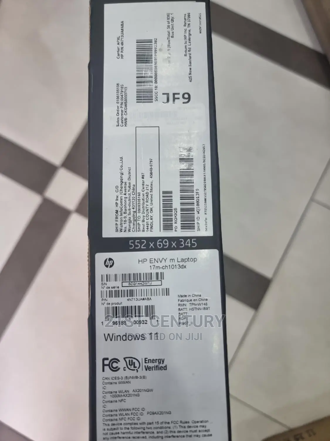 New Laptop HP Envy 17t 12GB Intel Core I7 SSD 512GB