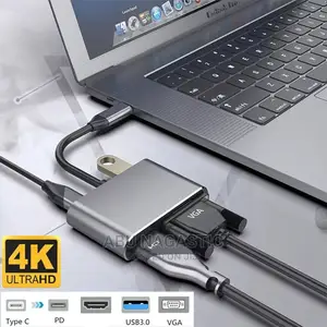 Type C HDMI VGA and USB Converter