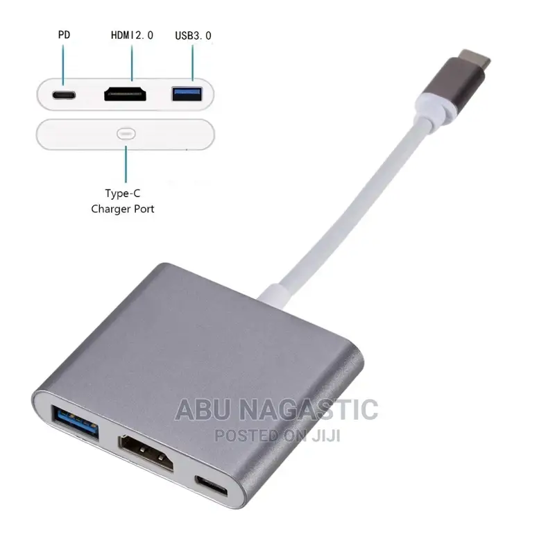 3in1type C to HDMI and USB 3.0 Adapter