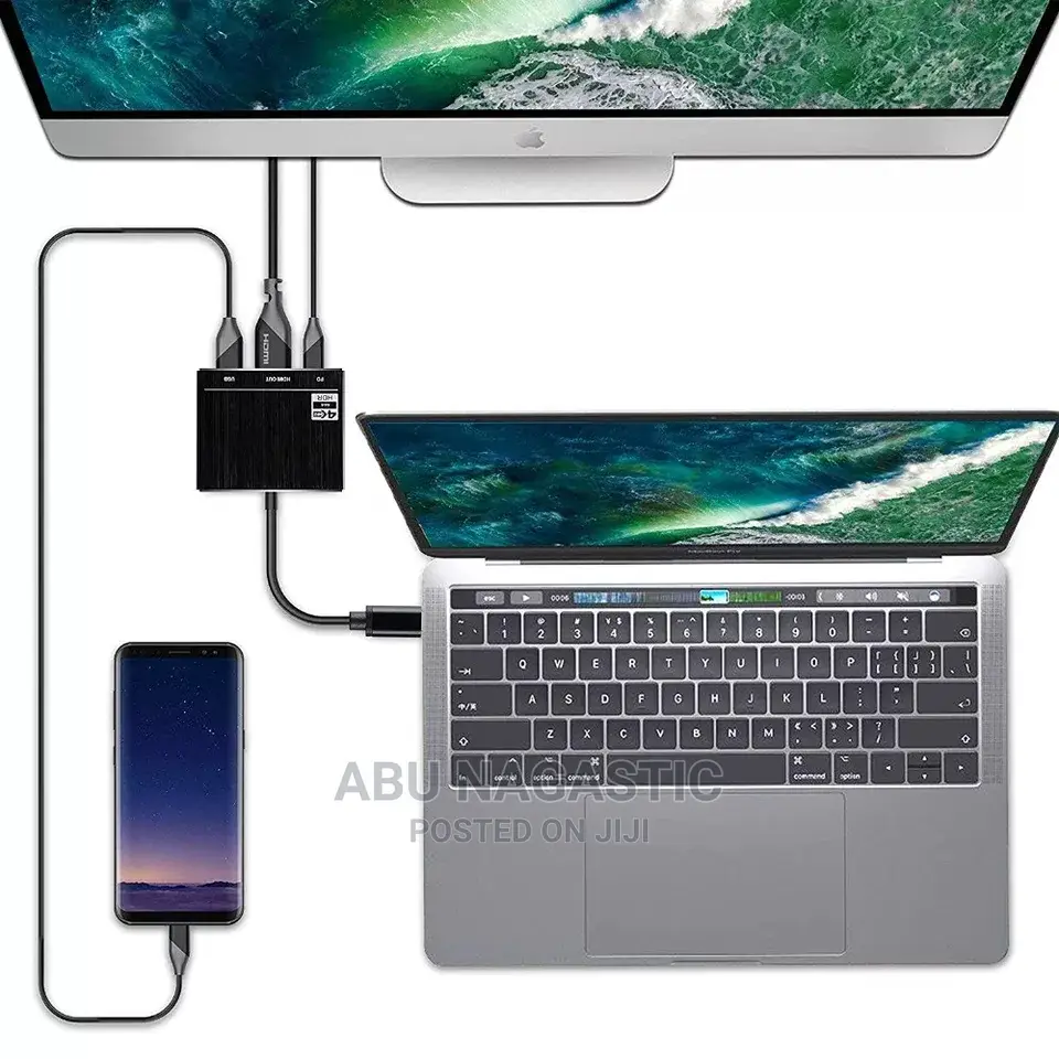3in1 Type C to USB C USB Hub Converter