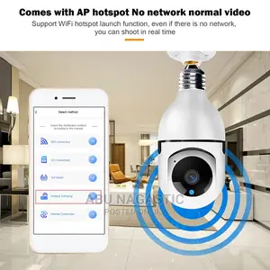 Single Dual Light Source 360 E27 CCTV Camera