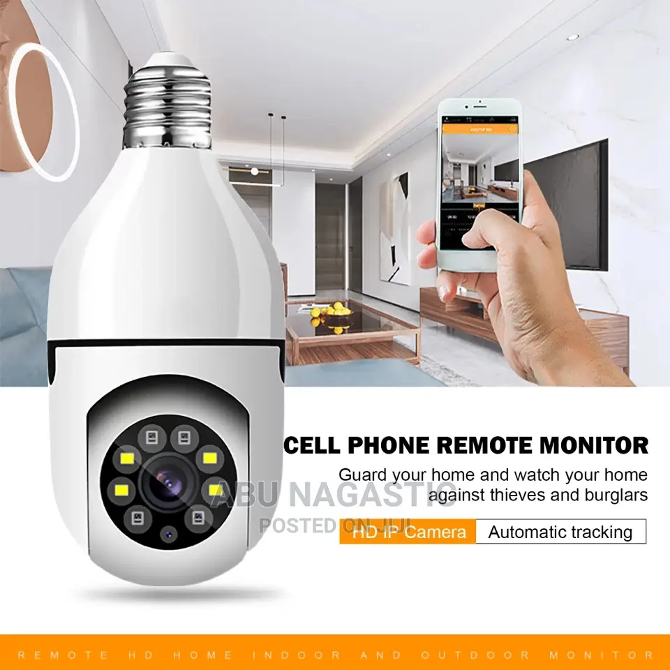 Single Dual Light Source 360 E27 CCTV Camera
