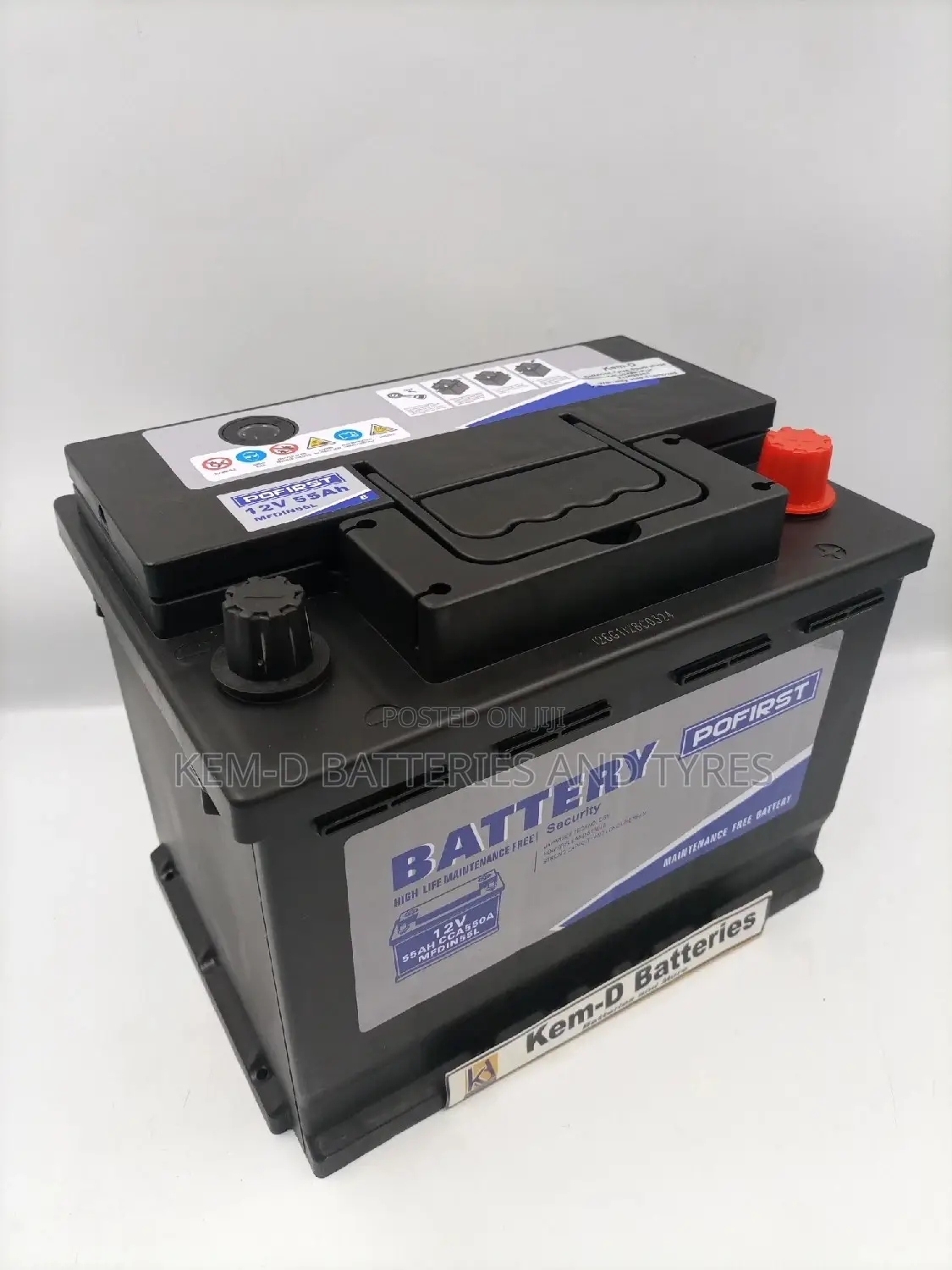 15 Plates 12v75ah Pofirst Car Battery