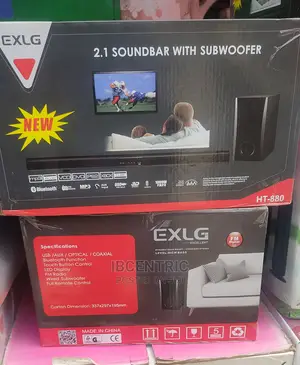 EXLG 2.1 Soundbar With Wireless Subwoofer