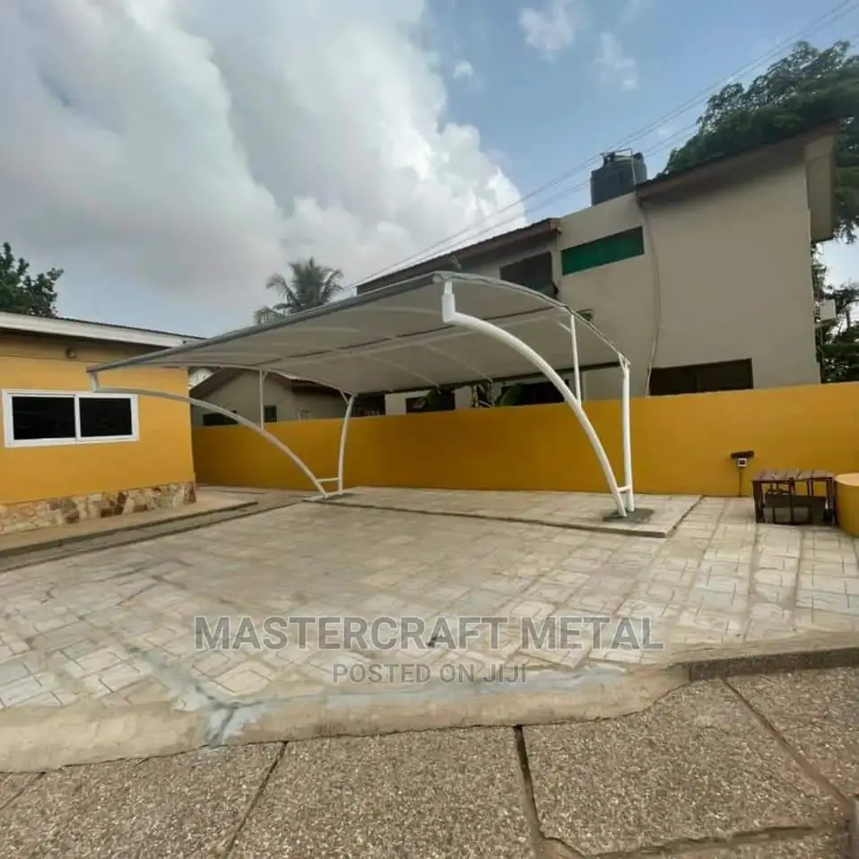 2 Cars Canopy Carports With Double Layered Tarpaulin Top