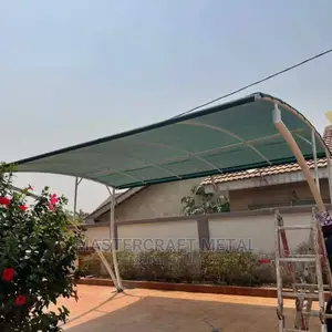 2 Cars Canopy Carport With Double Layered Tarpaulin Top