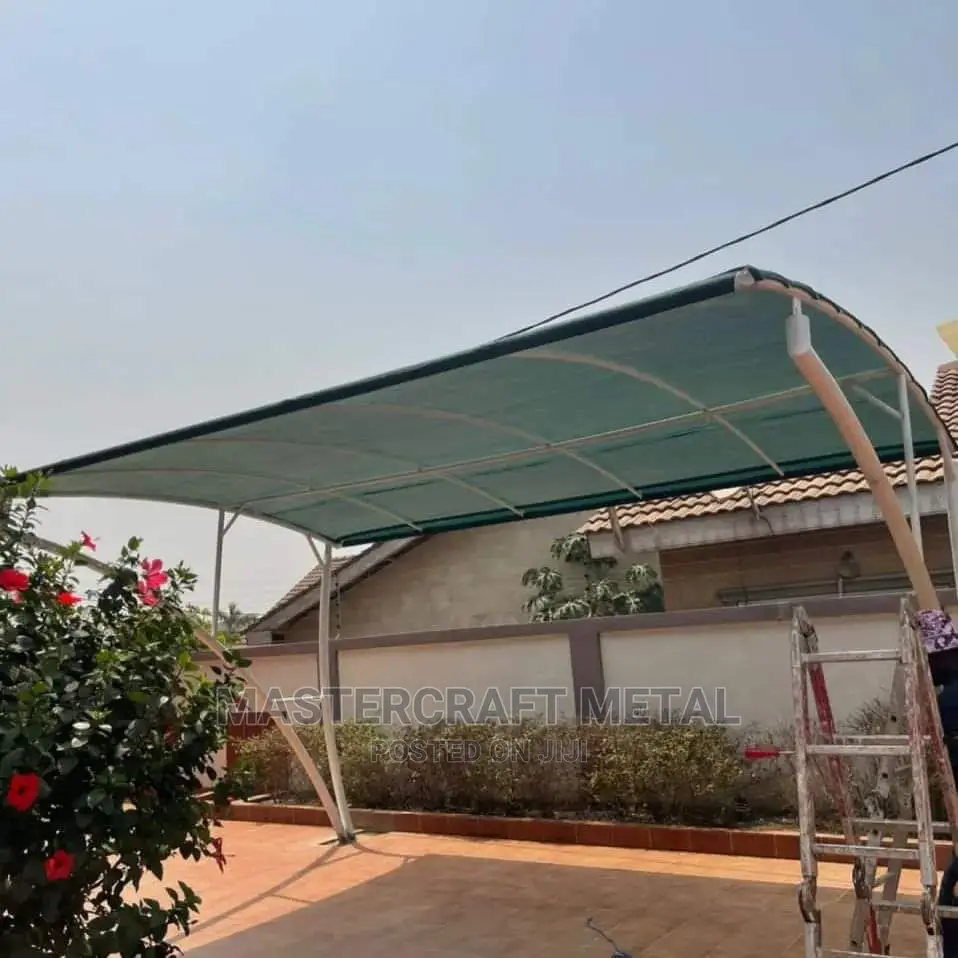 2 Cars Canopy Carport With Double Layered Tarpaulin Top