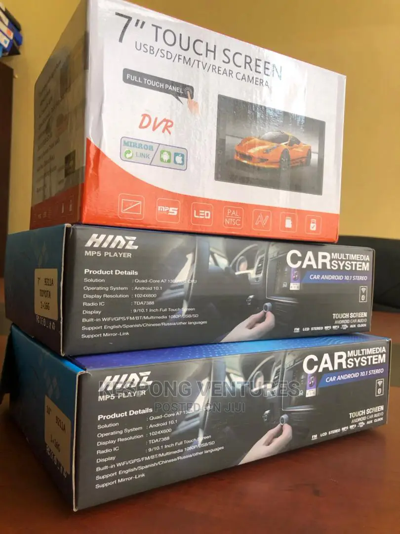Android Car Tapes for Vitz (Free Reverse Camera)