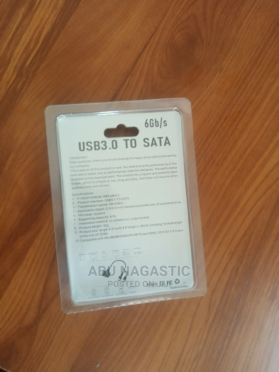USB 3.0 to Sata