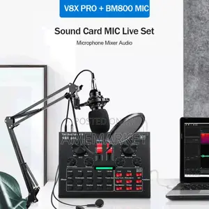V8x Pro USB External Sound Card for Phones Computer. Bm800