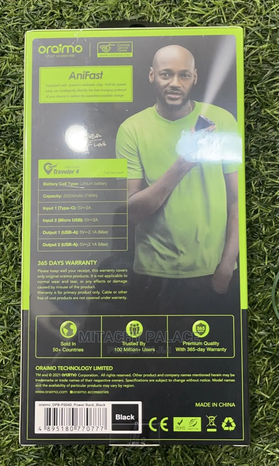 Oraimo 20000mah Type C Micro Usb Dual Input Powerbank