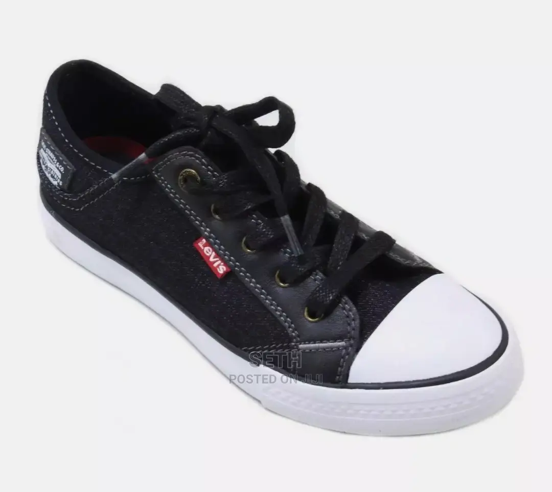 Levi's Shoes Kids Boys Black Denim Sneakers