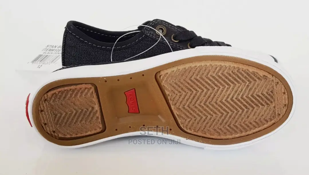 Levi's Shoes Kids Boys Black Denim Sneakers