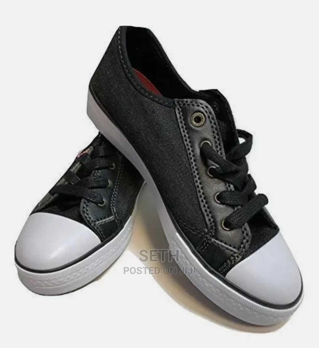 Levi's Shoes Kids Boys Black Denim Sneakers