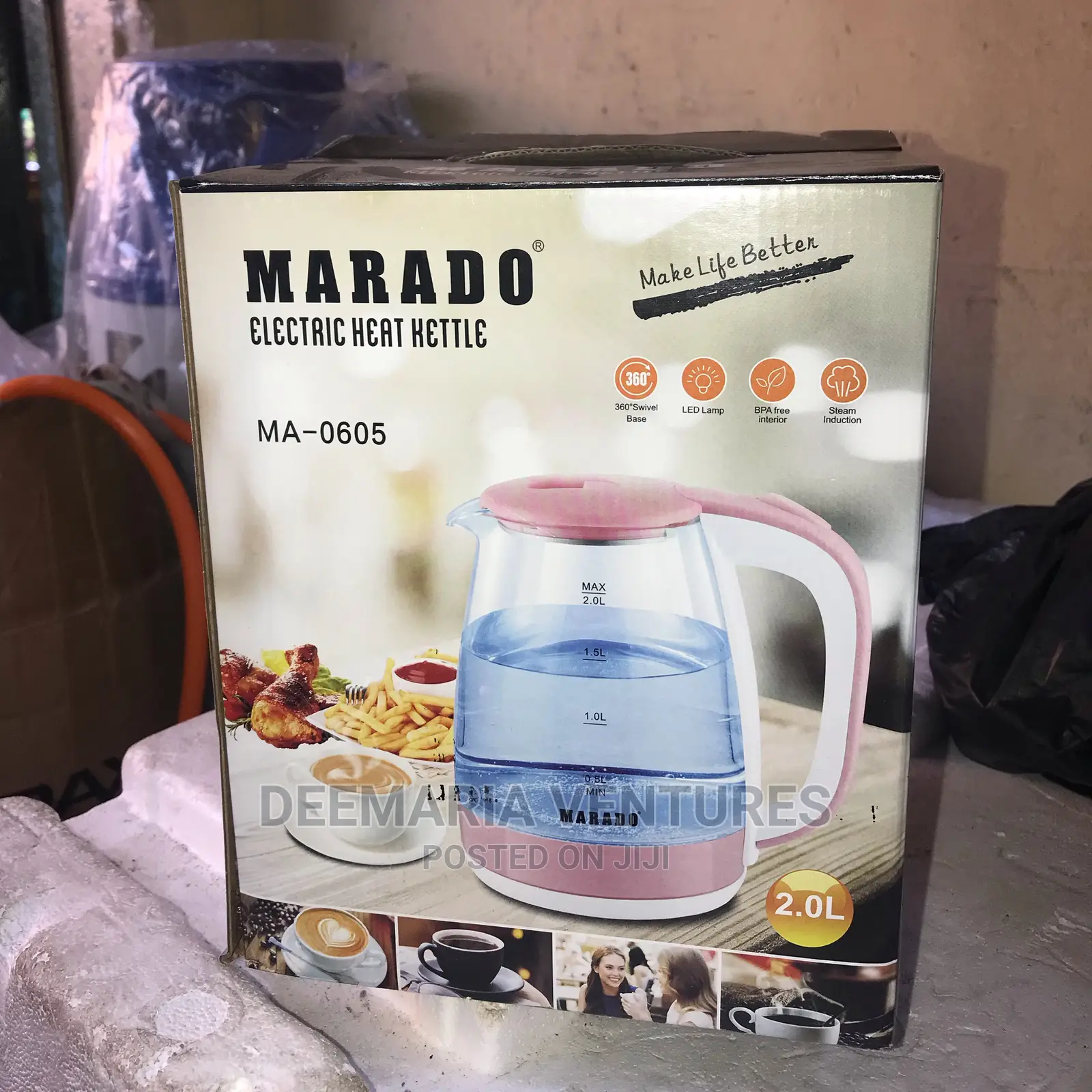 Marado 2.0l Electric Heat Kettle Ma-0605