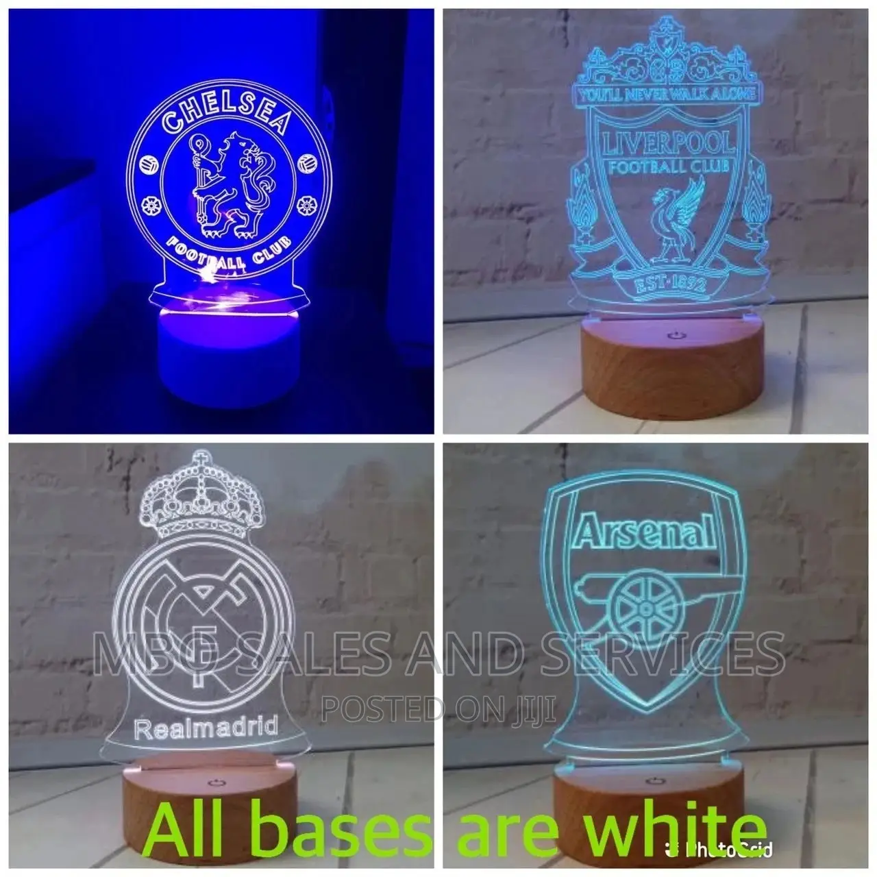 Soccer Teams 3D Lamp Decors