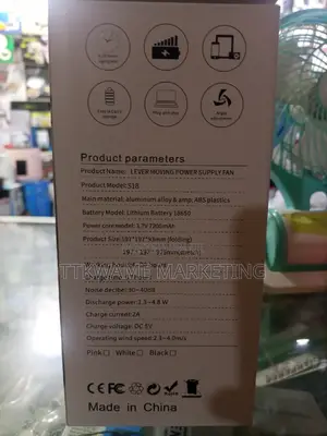 Table Top Fan Rechargeable