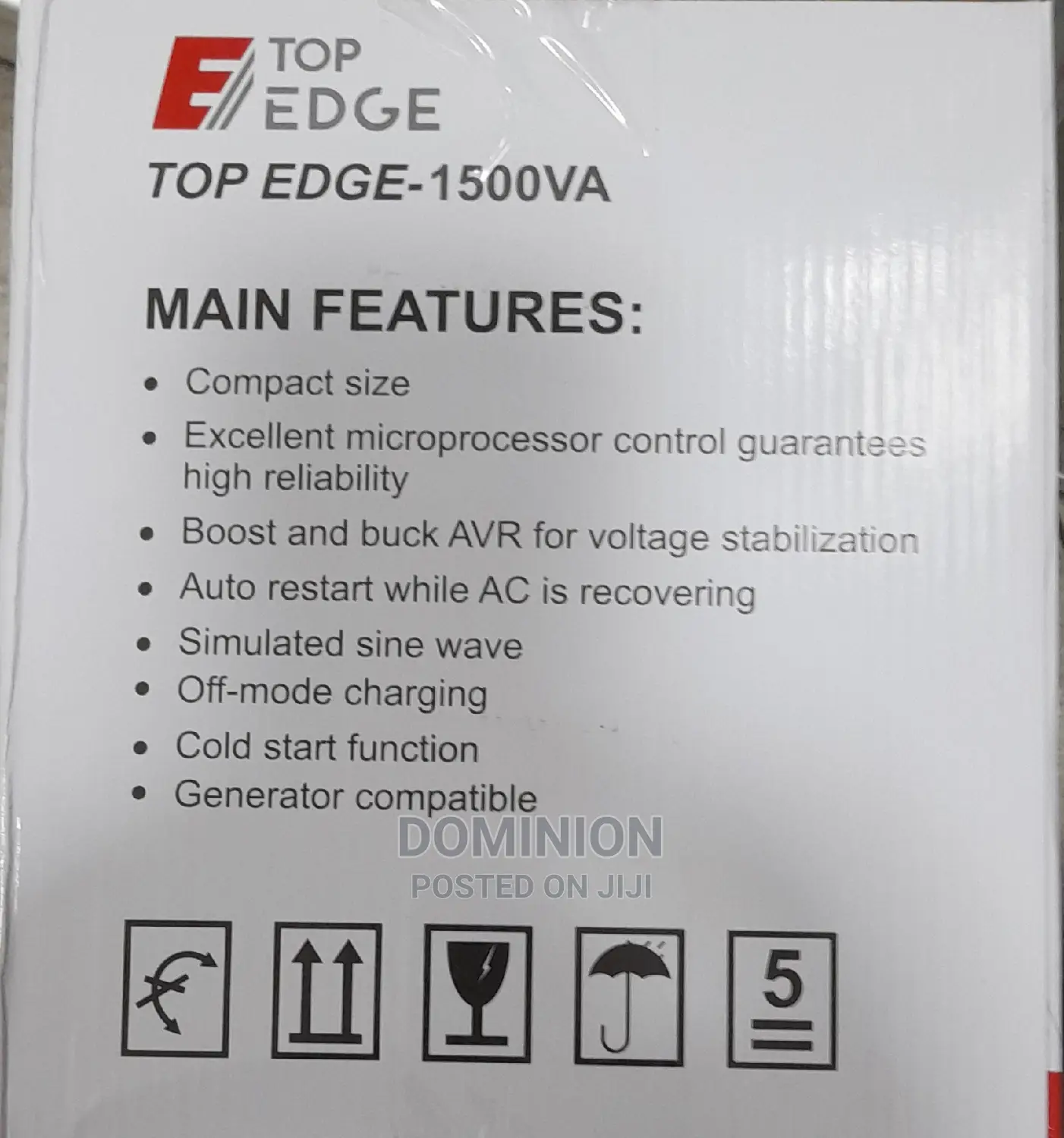 1500va / 900w Top Edge Ups + Automatic Voltage Regulator