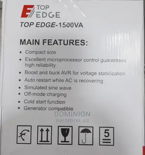 1500va / 900w Top Edge Ups + Automatic Voltage Regulator