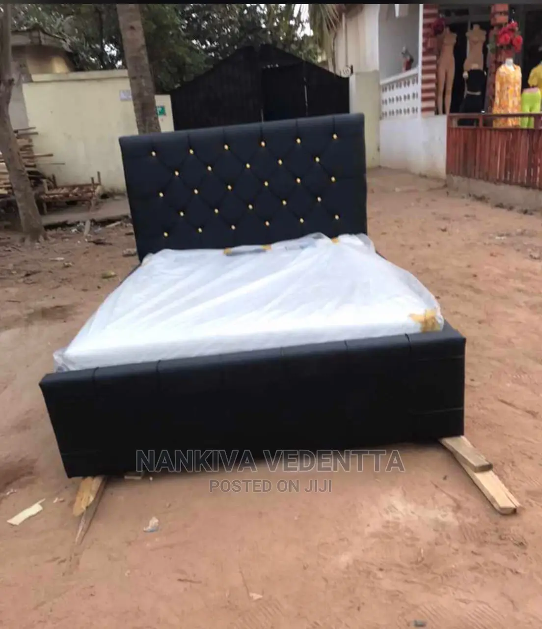 Double Foreign Bed Frame With Mattress
