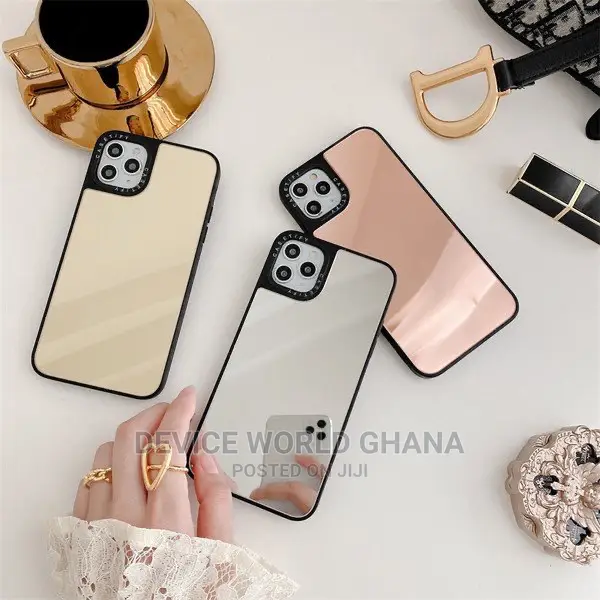 Iphone 12 Case Mirror Luxury Plating Make Up Mirror Phone