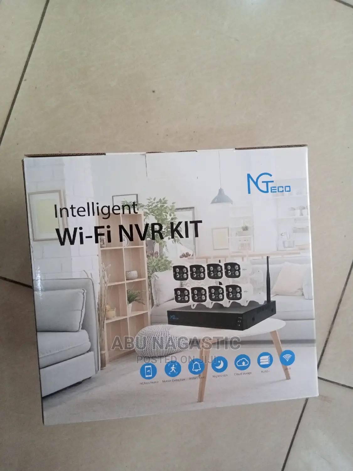 Ngteco 8 Channel 2MP Wifi NVR Kit Intelligent Camera